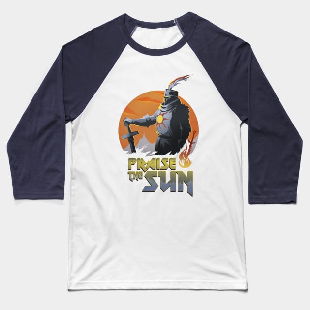 Praise the Sun Baseball T-Shirt by Crowsmack